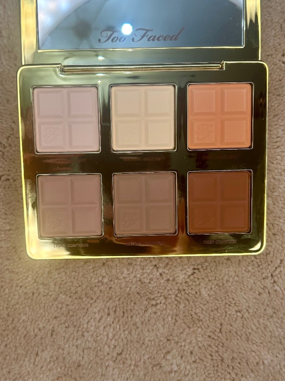 NEW Too Faced Cocoa Infuses Contour & Highlighting Palette RARE  (No Box)